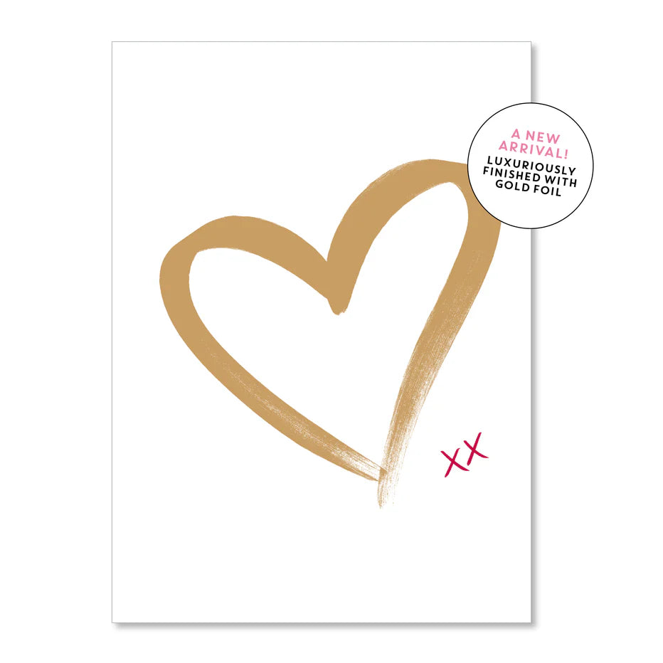 Love Heart Greeting Card (Large Square)
