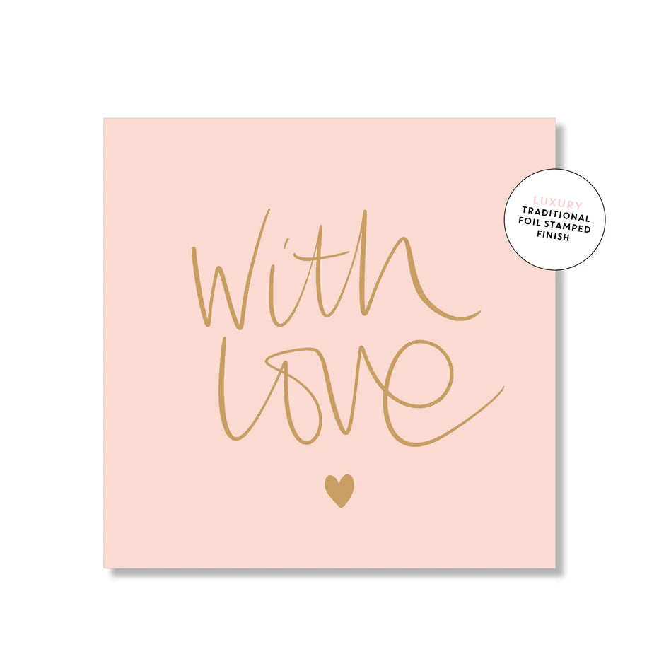 With Love Greeting Card (Mini Square)