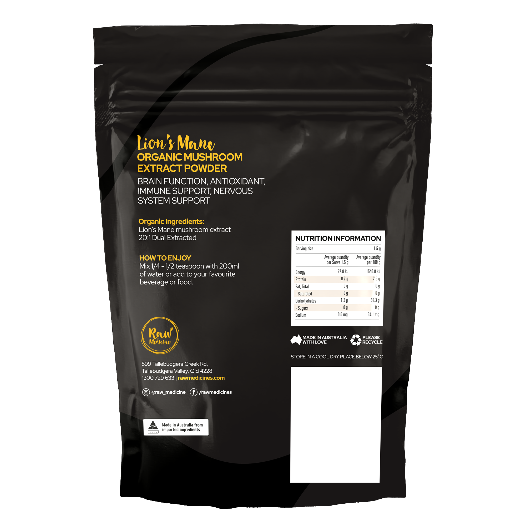Organic 20:1 Lion&