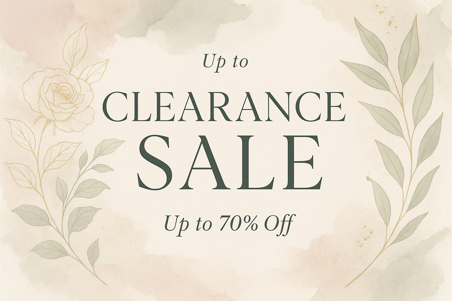 CLEARANCE SALE