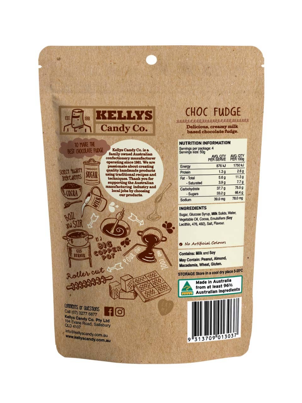 Choc Fudge - Pouch 200g (1)