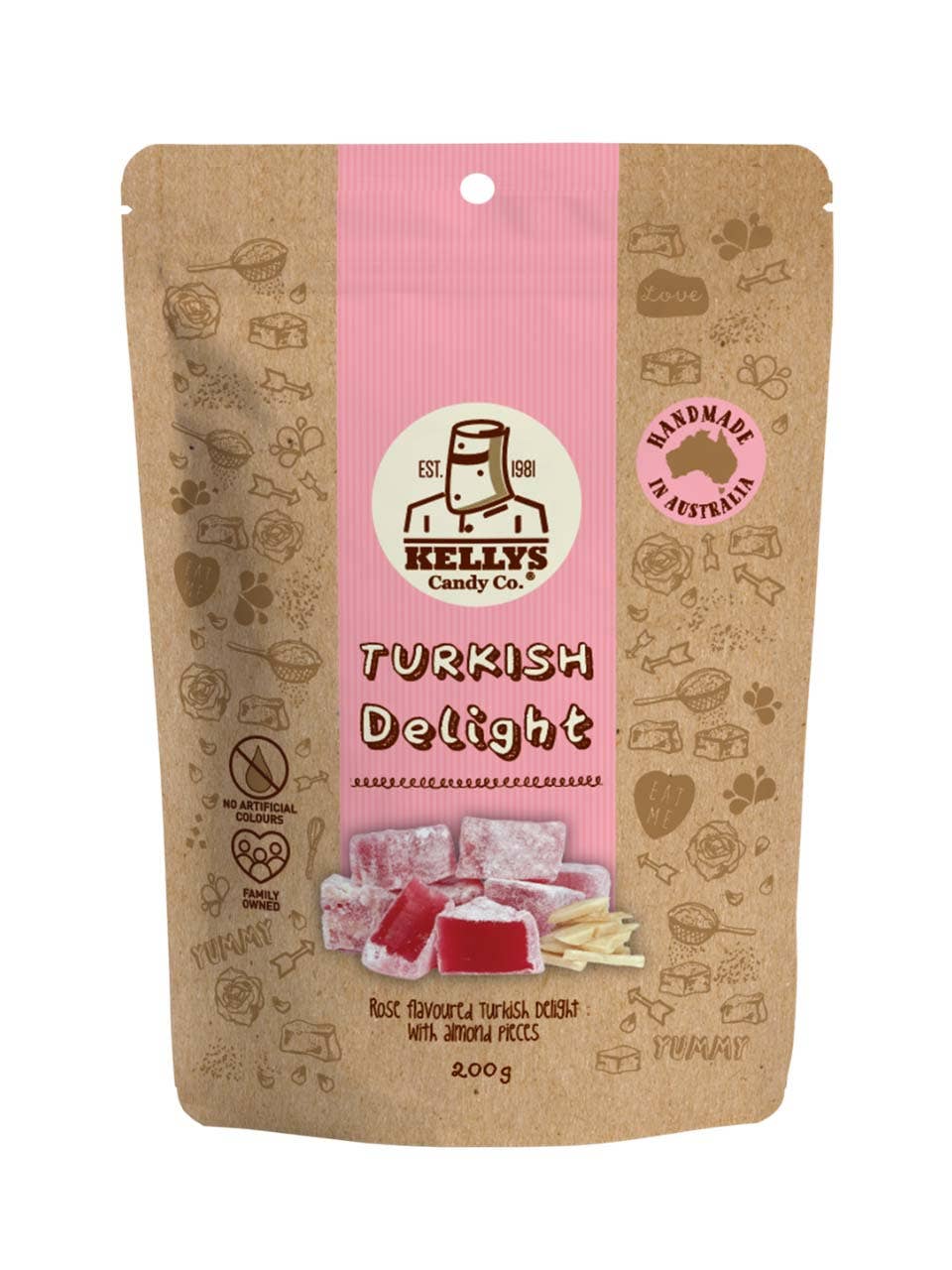 Turkish Delight - Pouch 200g (1)