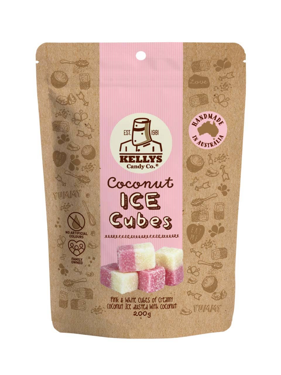 Coconut Ice Cubes - Pouch 200g (1)