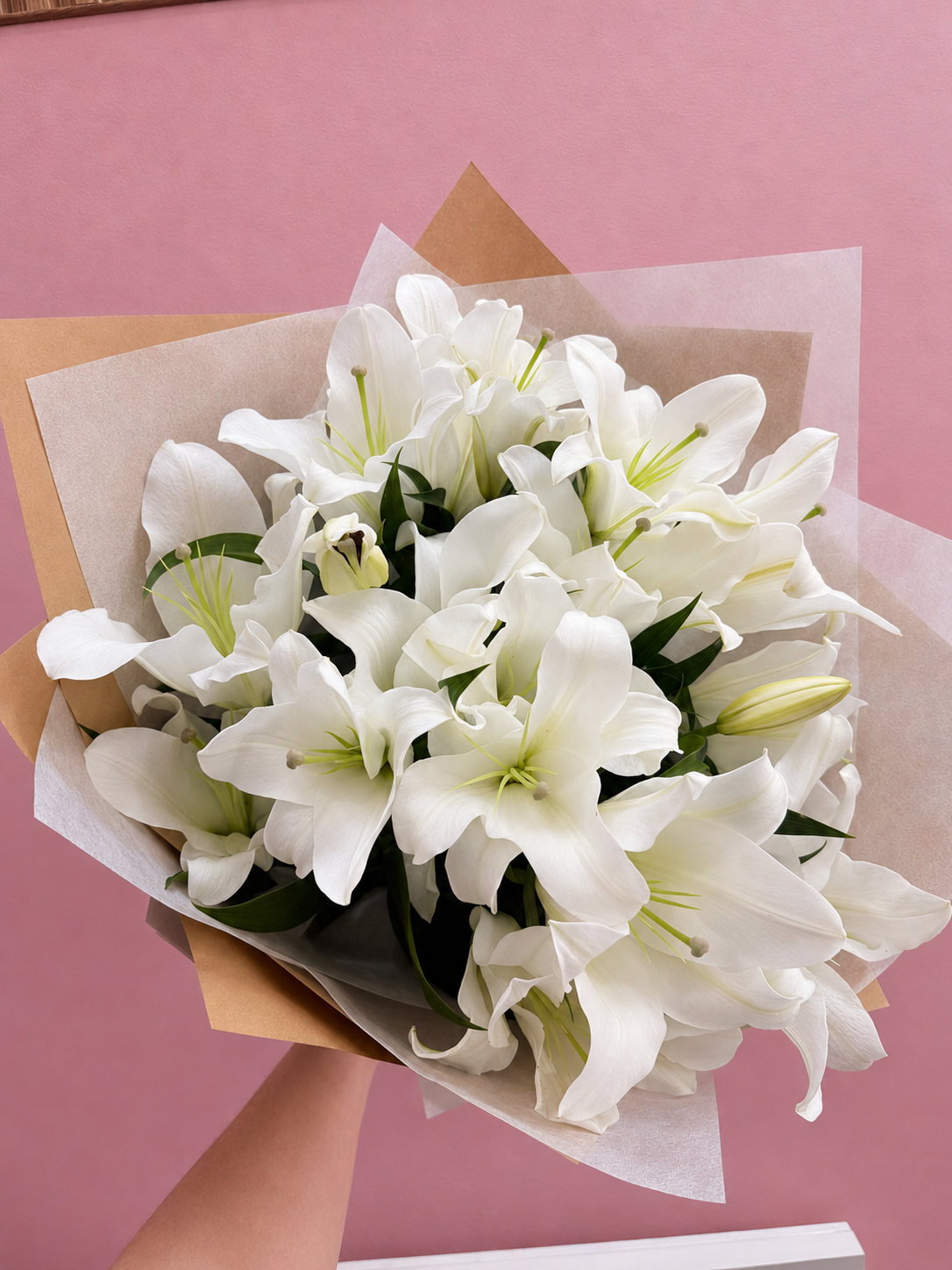 White Oriental Lillies