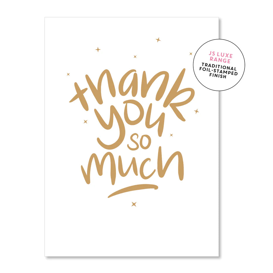 Thank you so much Greeting Card (Large