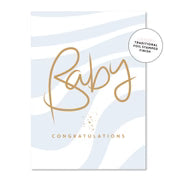 Baby Boy Wave Greeting Card (Large)