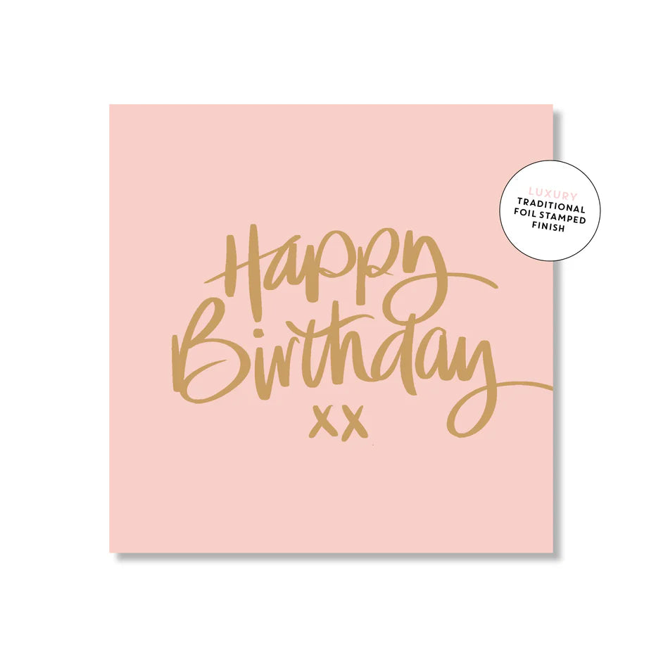 Happy Birthday Greeting Card (Mini Square)