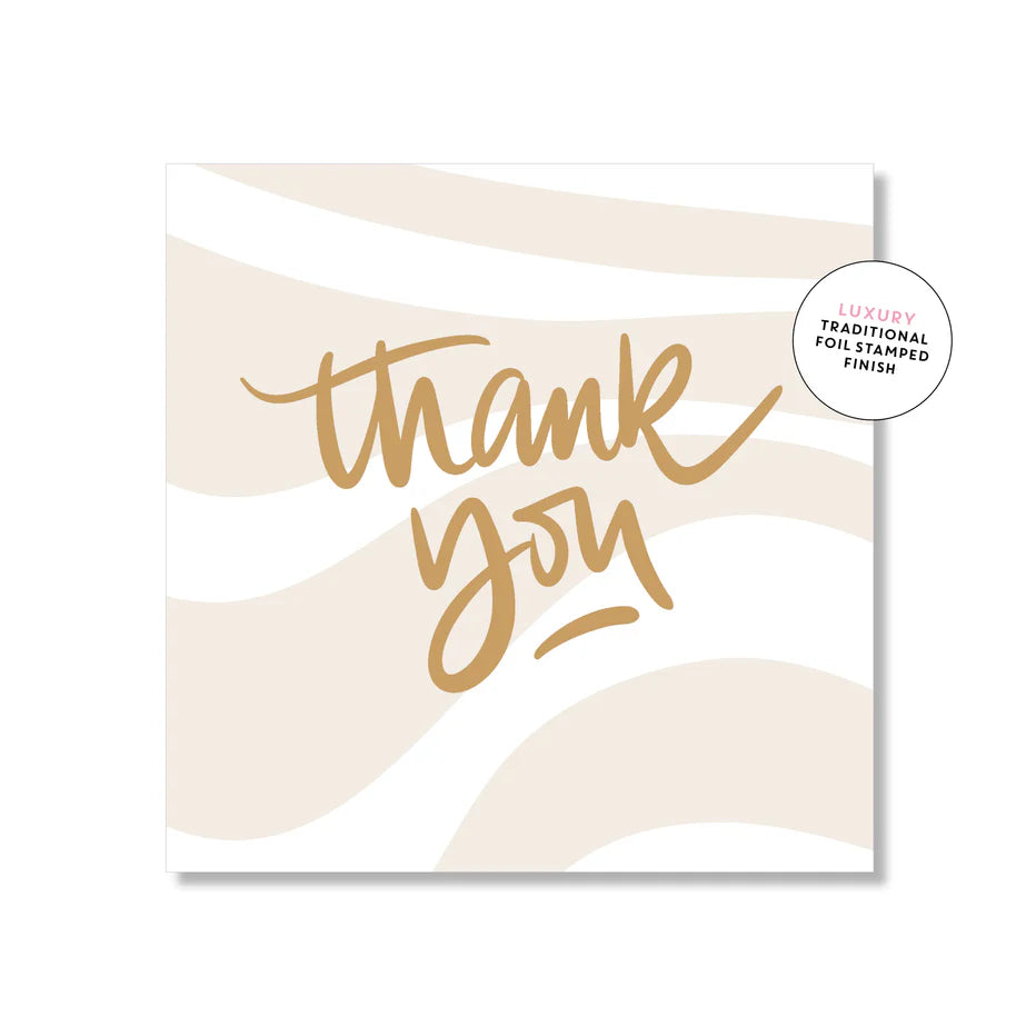 Thank you Greeting Card (Mini Square)