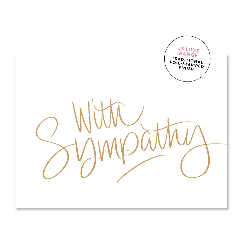 With Sympathy Greeting Card (Large)