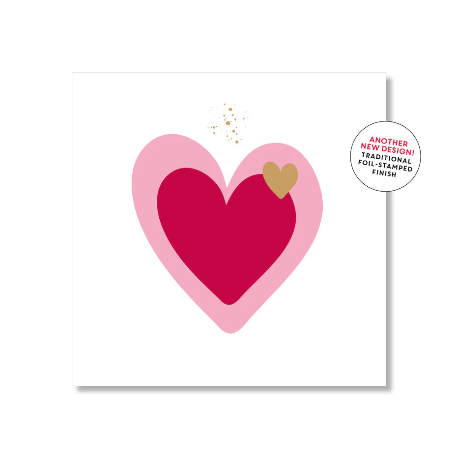 Love Heart Greeting Card (Mini Square)