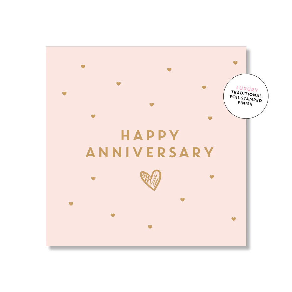 Happy Anniversary Greeting Card (Mini Square)