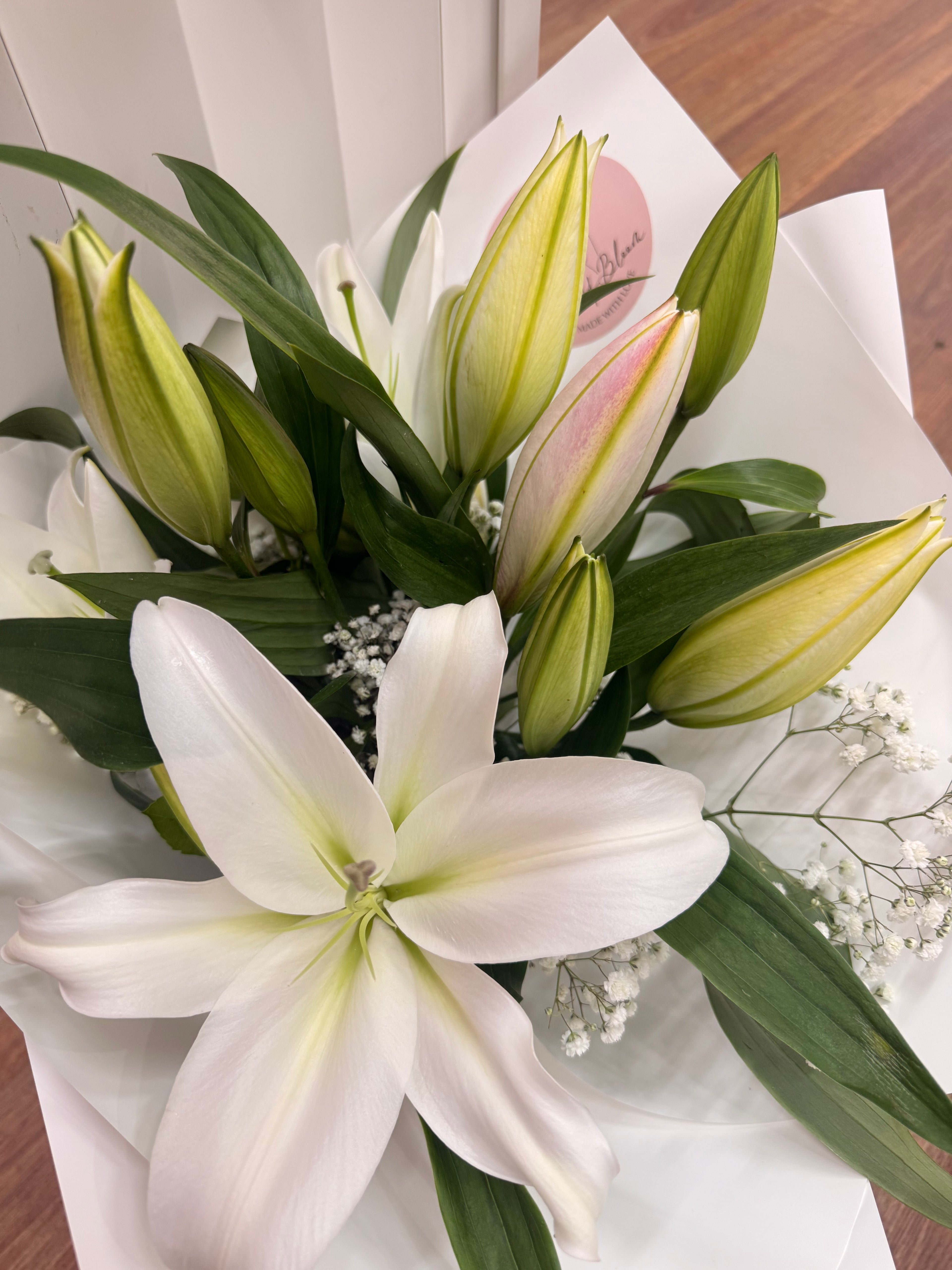 White Oriental Lillies