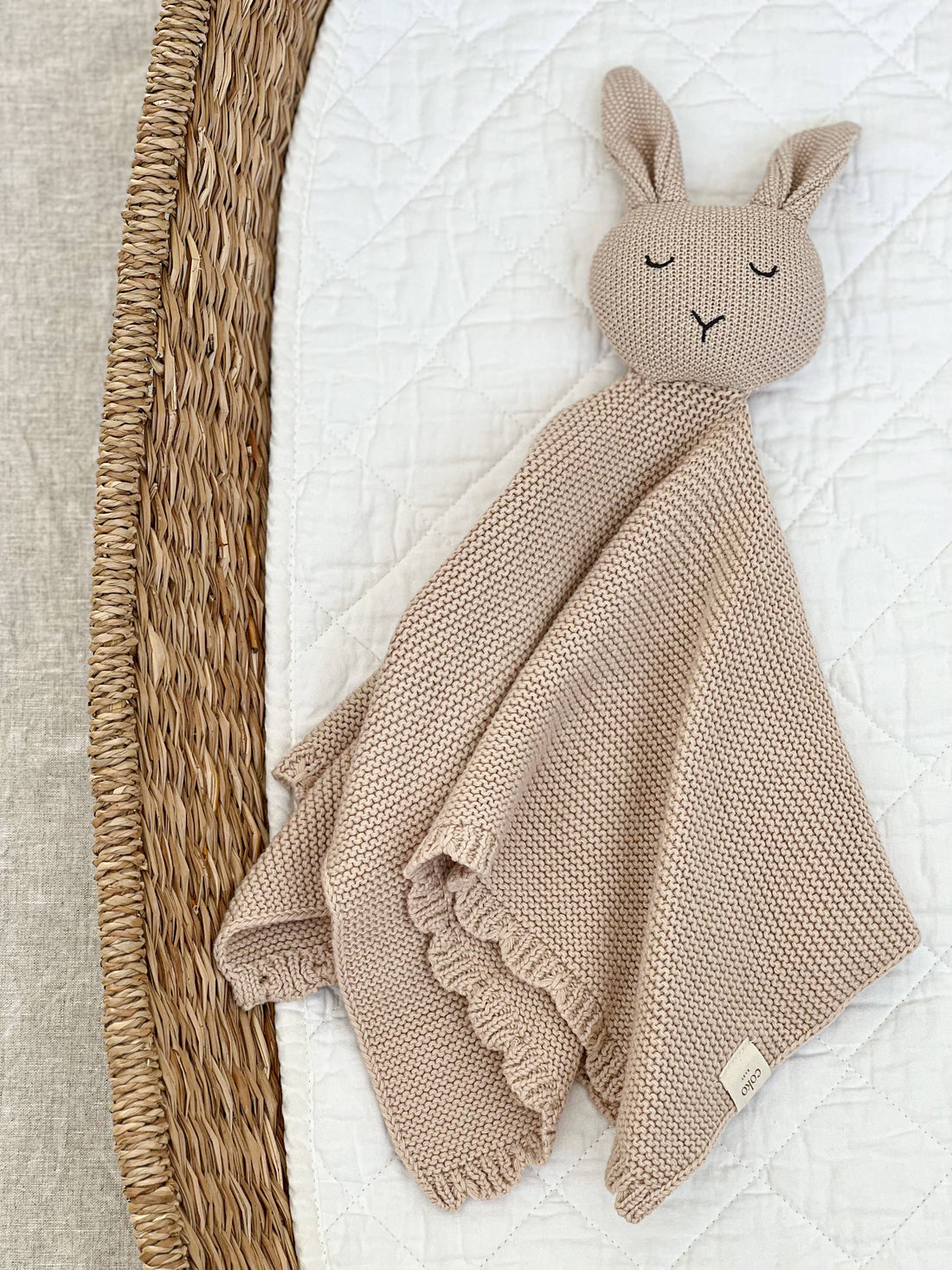 Heirloom Bunny Comforter - Oat