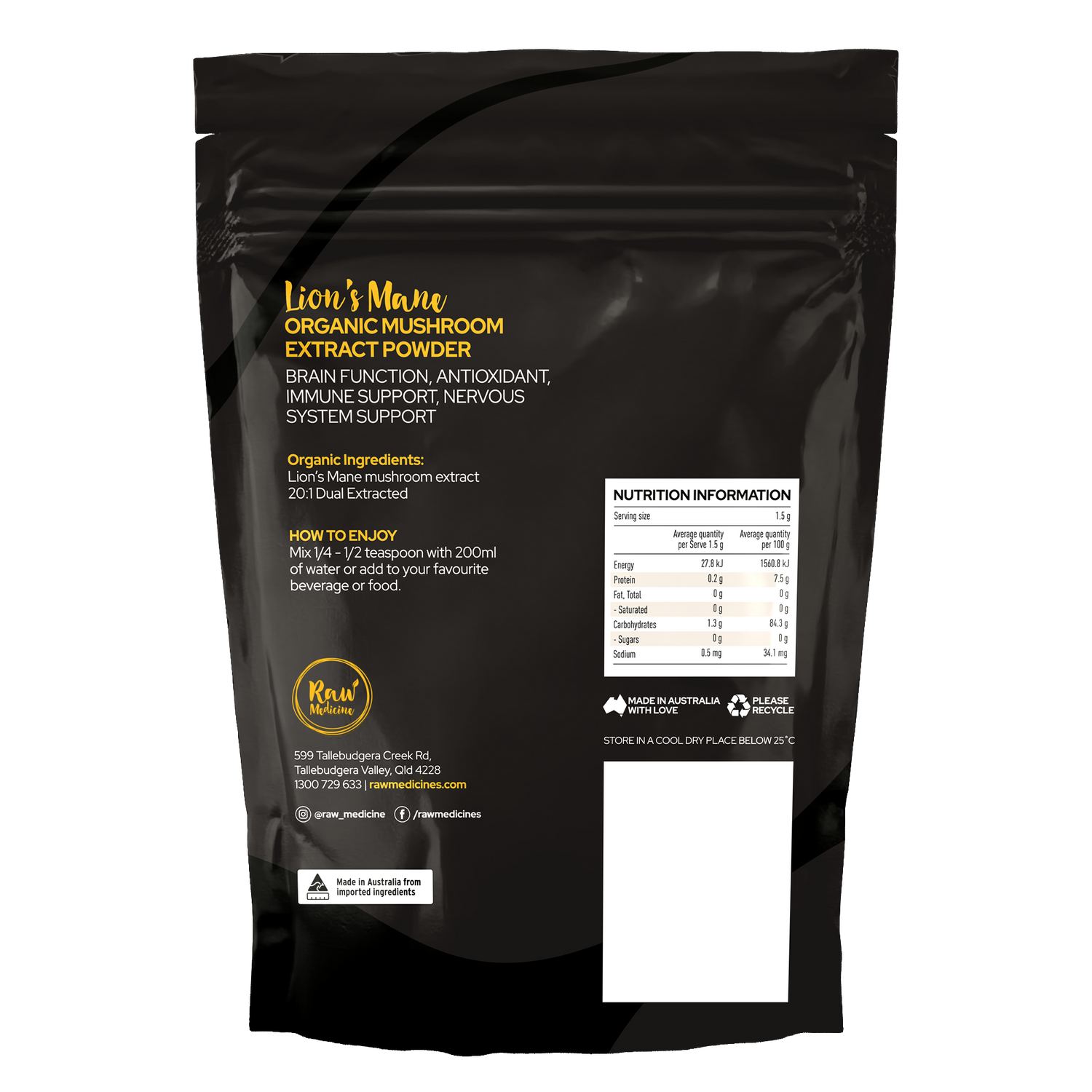 Organic 20:1 Lion&