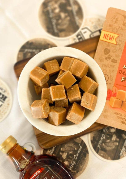 Maple Flavoured Fudge - Pouch 180g (1)