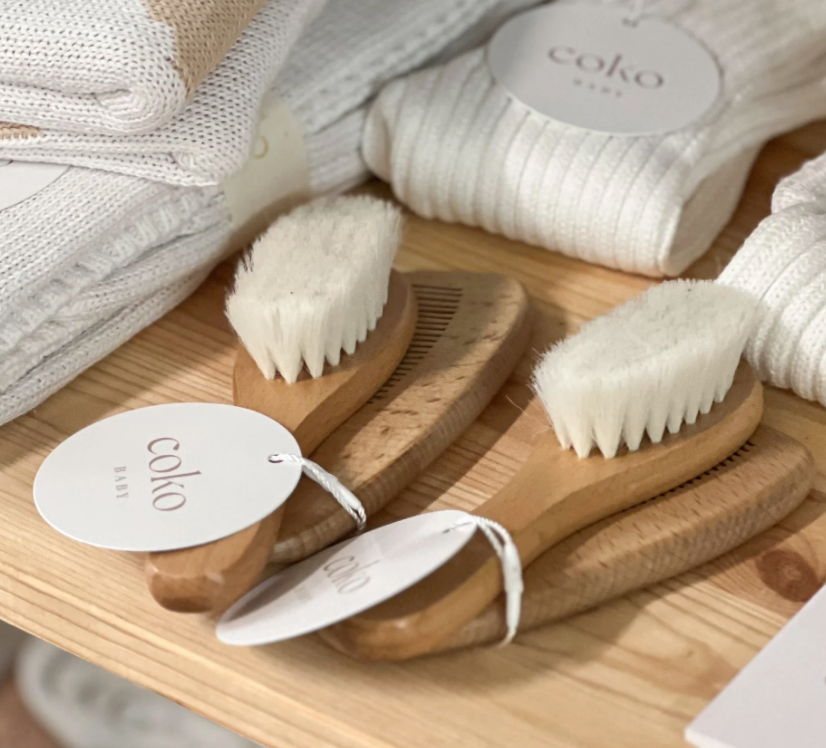 Bamboo Baby Hair Brush and Comb Set