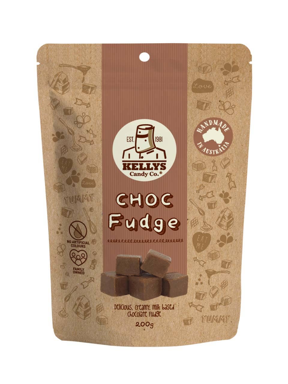 Choc Fudge - Pouch 200g (1)